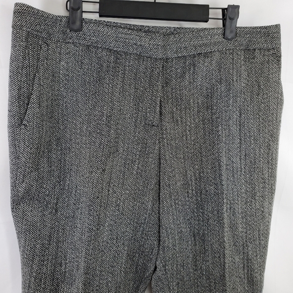 Vince Camuto Gray Herringbone Career Pants Slacks Size 12 - Picture 5 of 7